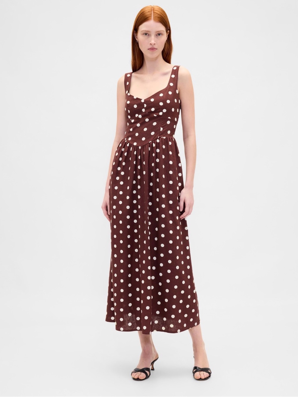 NWT Gap Seamed Drop-Waist Maxi Dress